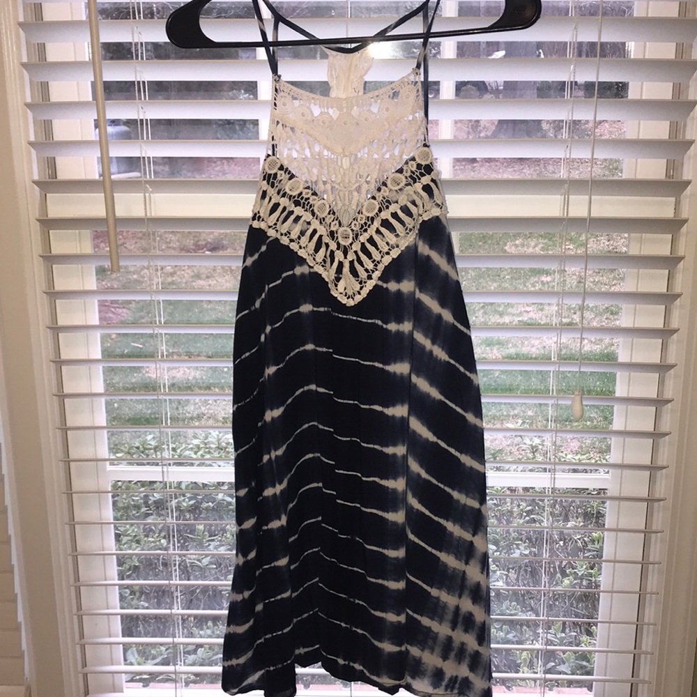 navy blue and white, super cute and comfy dress